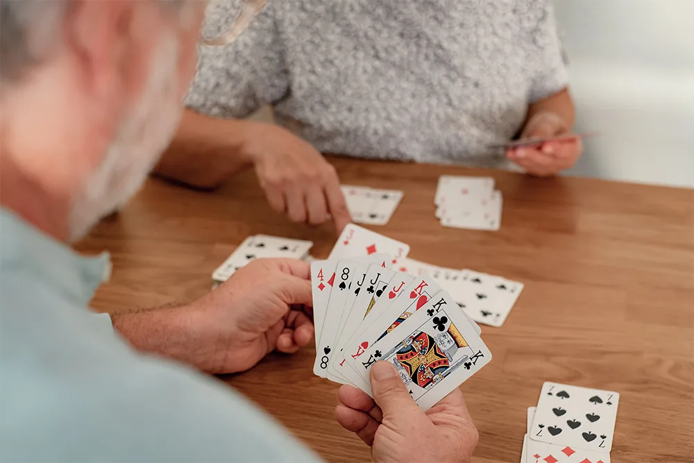 playing rummy